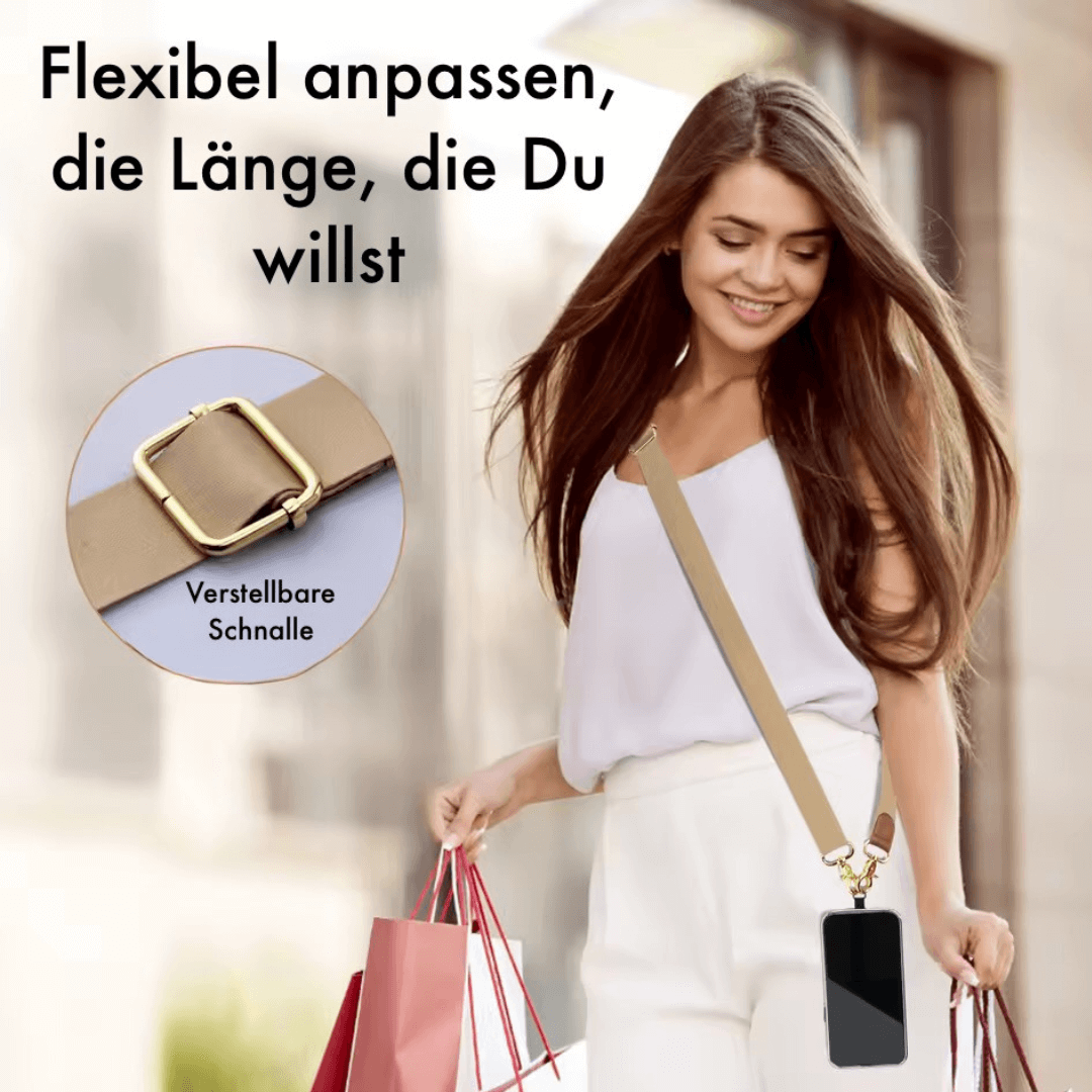 Immer alles griffbereit – mit dem universellen Handy-Umhängeband 📱✨