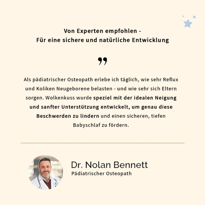 Wolkenkuss - Entwickelt von Kinder-Osteopathen für sichere Tage und Nächte