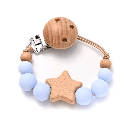 🌟 Stylische Schnullerkette mit Holzclip & Silikonperlen – praktisch, sicher & einfach süß! 🌟