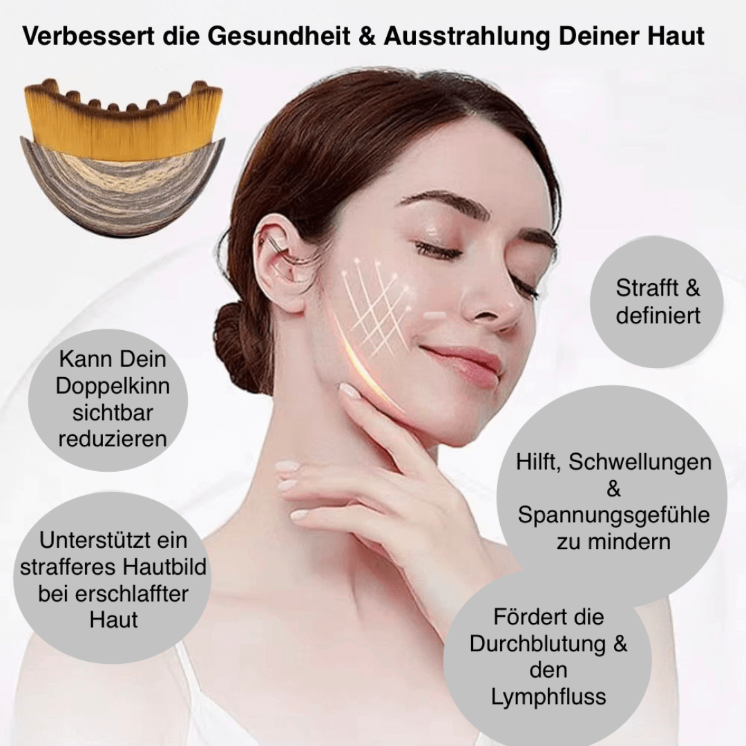 Lymphkonturpflege-Gesichtsmassagebürste
